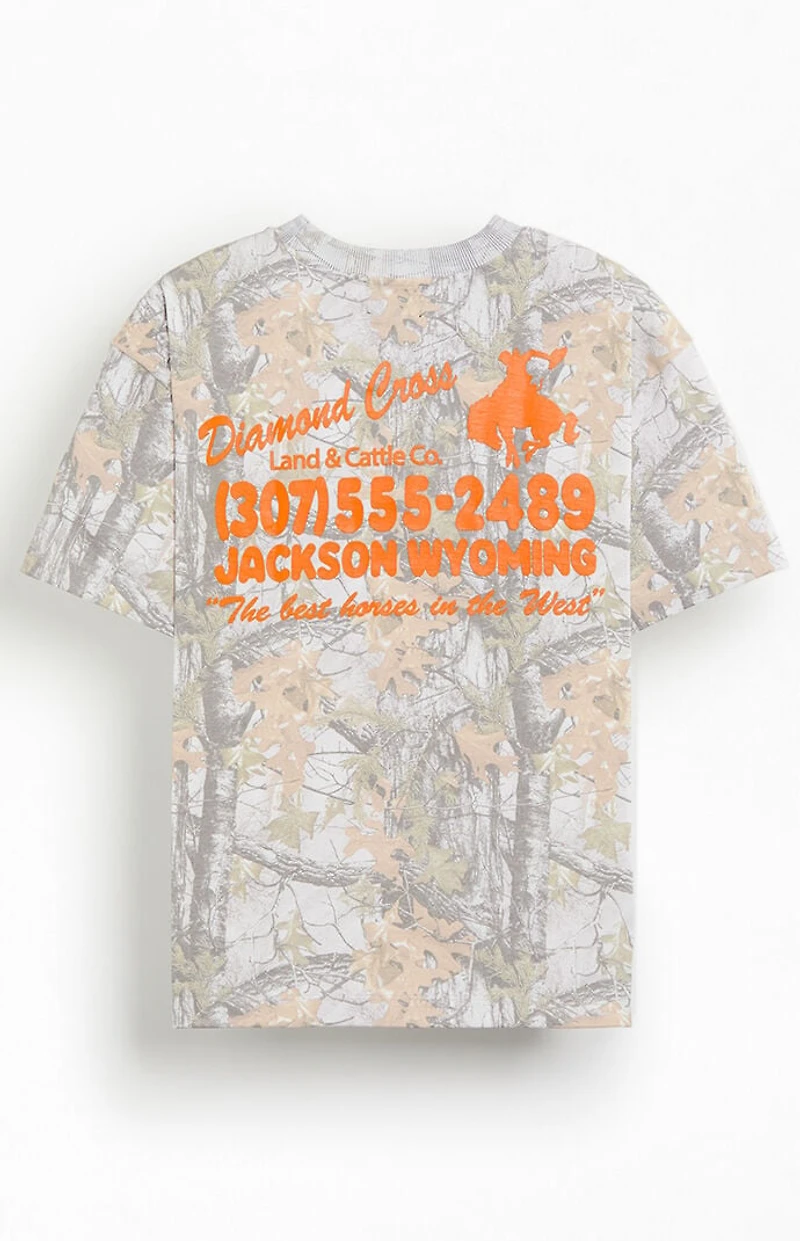 Diamond Cross Ranch Camo Retro Address T-Shirt