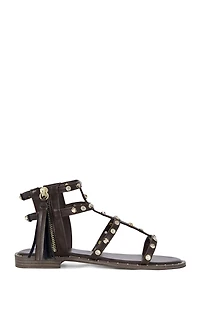 AZALEA WANG Women's Chalice Chocolate Gladiator Sandals