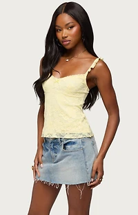Edikted Frankie Lace Babydoll Tank Top