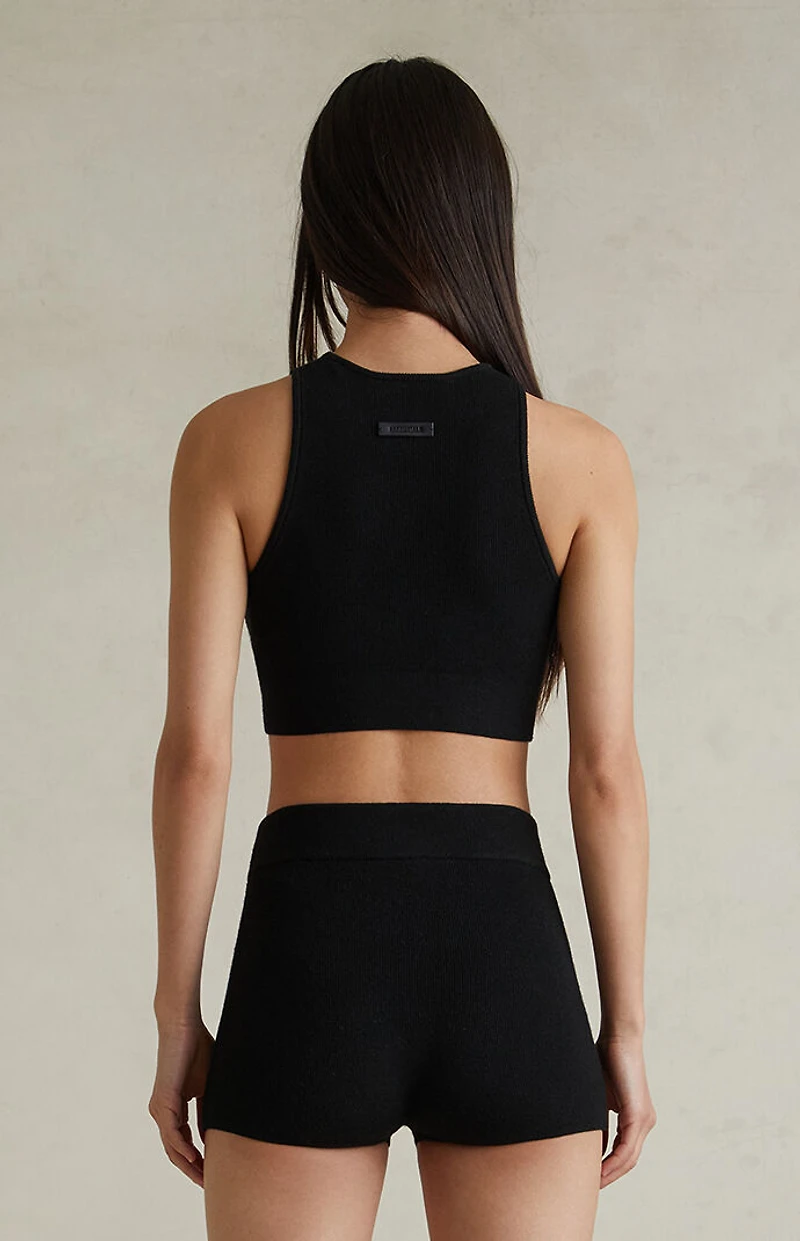 Fear of God ESSENTIALS Women's Jet Black Sport Knit Tank Top