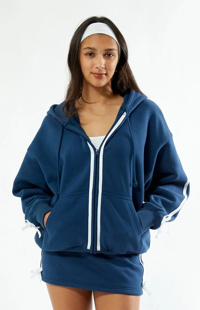 Pacsun Bow Full Zip Hoodie