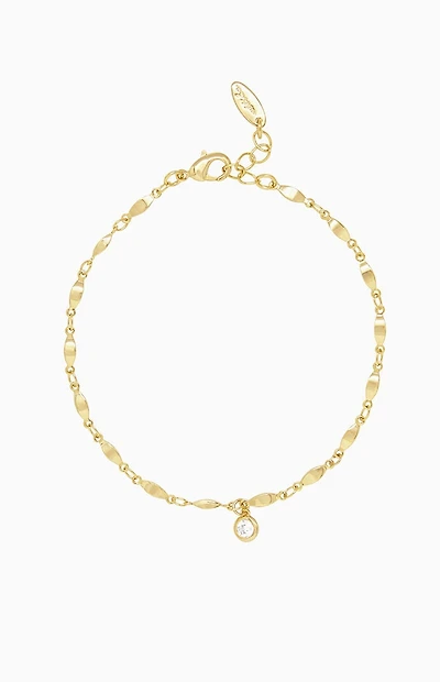 Ettika Day Dreamer Anklet With Crystal Charm