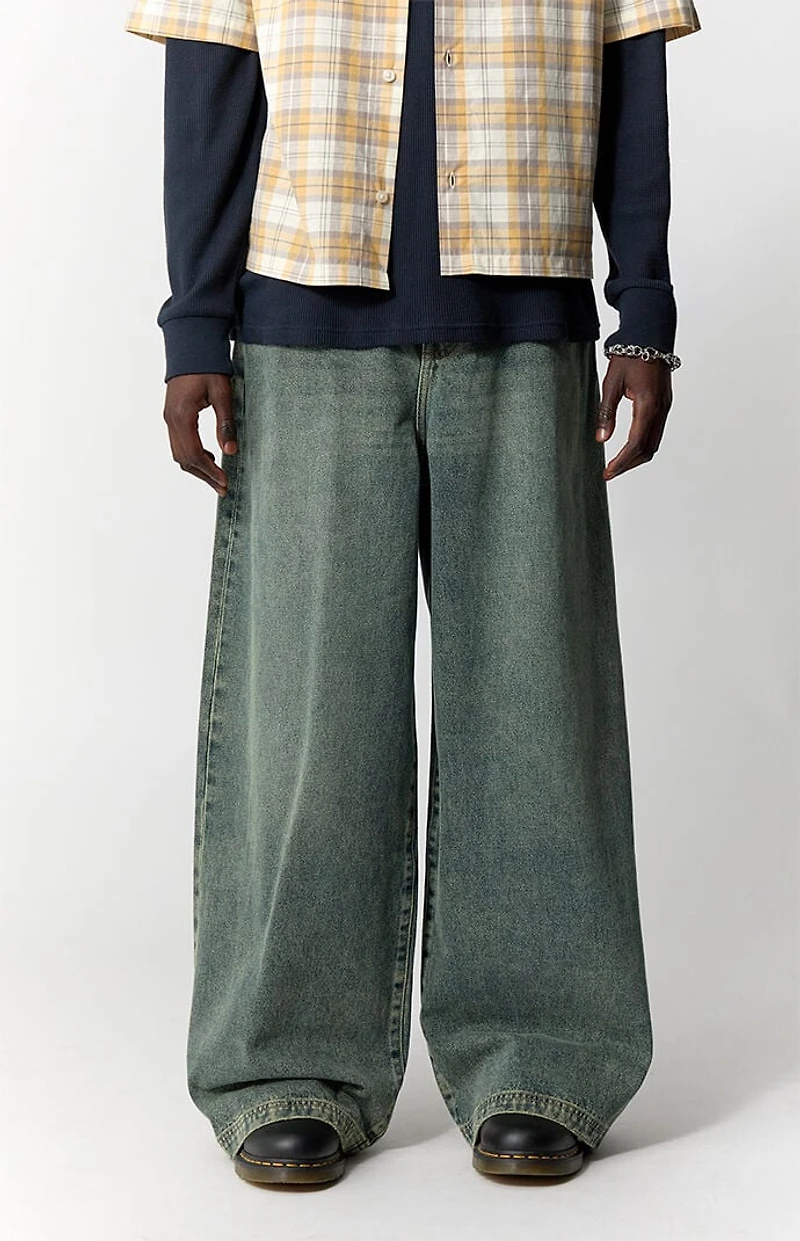 Pacsun Ryder Ultra Baggy Jeans Dark Indigo