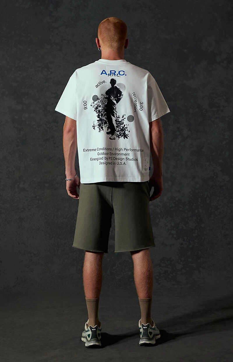 A.R.C. Green Standard Long Fleece Sweat Shorts