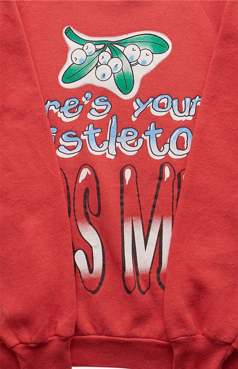 PS VINTAGE '90s Here's Your Mistletoe Crew Neck Sweatshirt