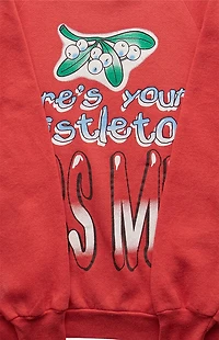 PS VINTAGE '90s Here's Your Mistletoe Crew Neck Sweatshirt
