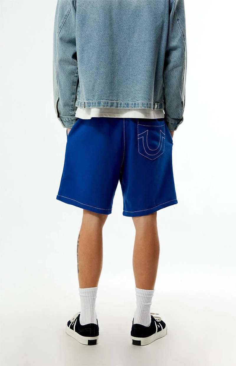 True Religion x Ford Big Fleece Blue Sweat Shorts