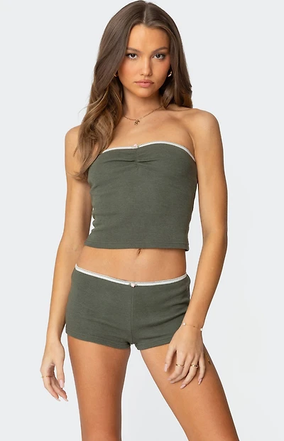 Edikted Georgina Waffle Tube Top