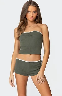 Edikted Georgina Waffle Tube Top