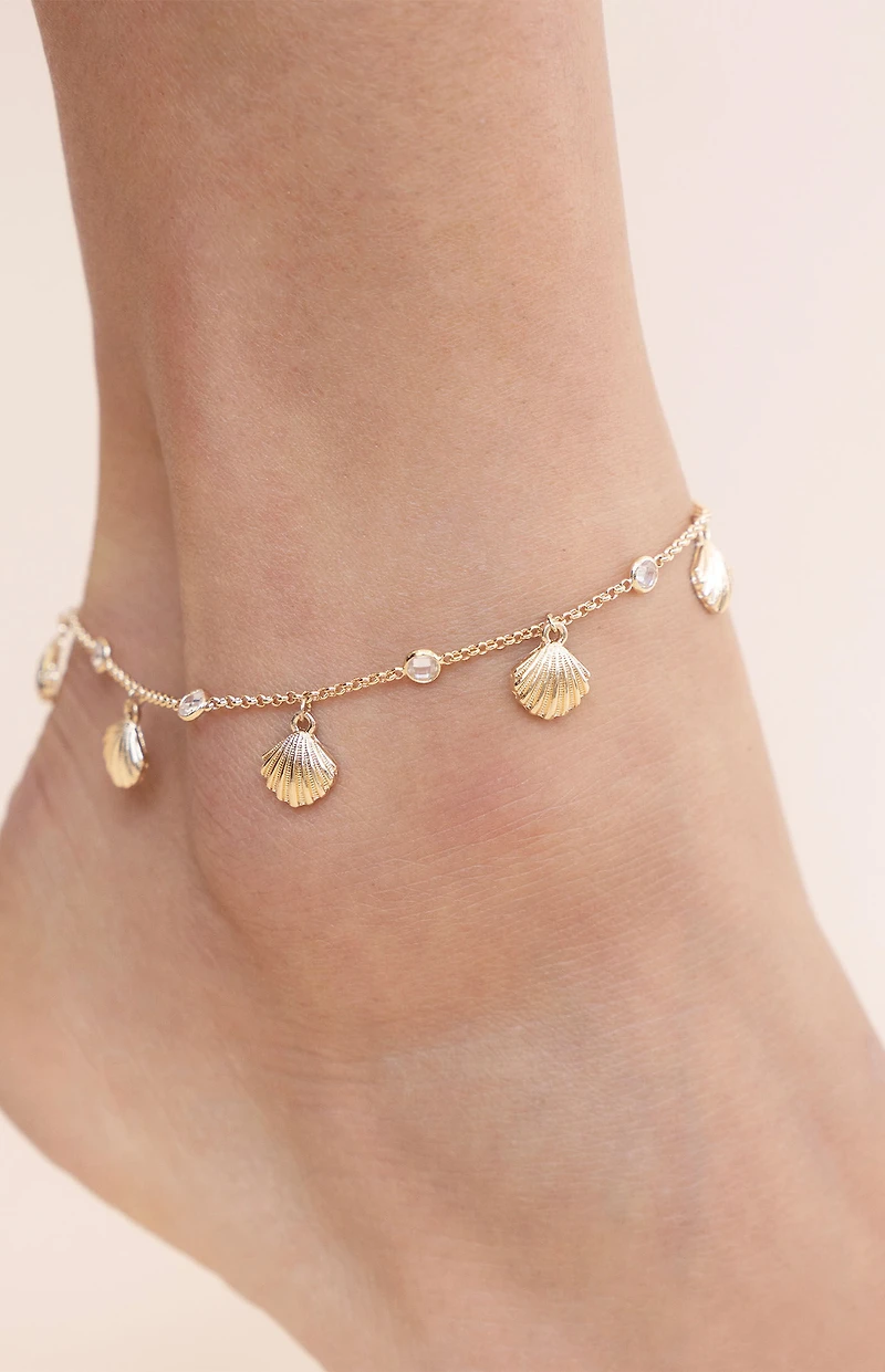 Ettika Scallop Shell Anklet