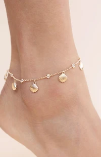 Ettika Scallop Shell Anklet