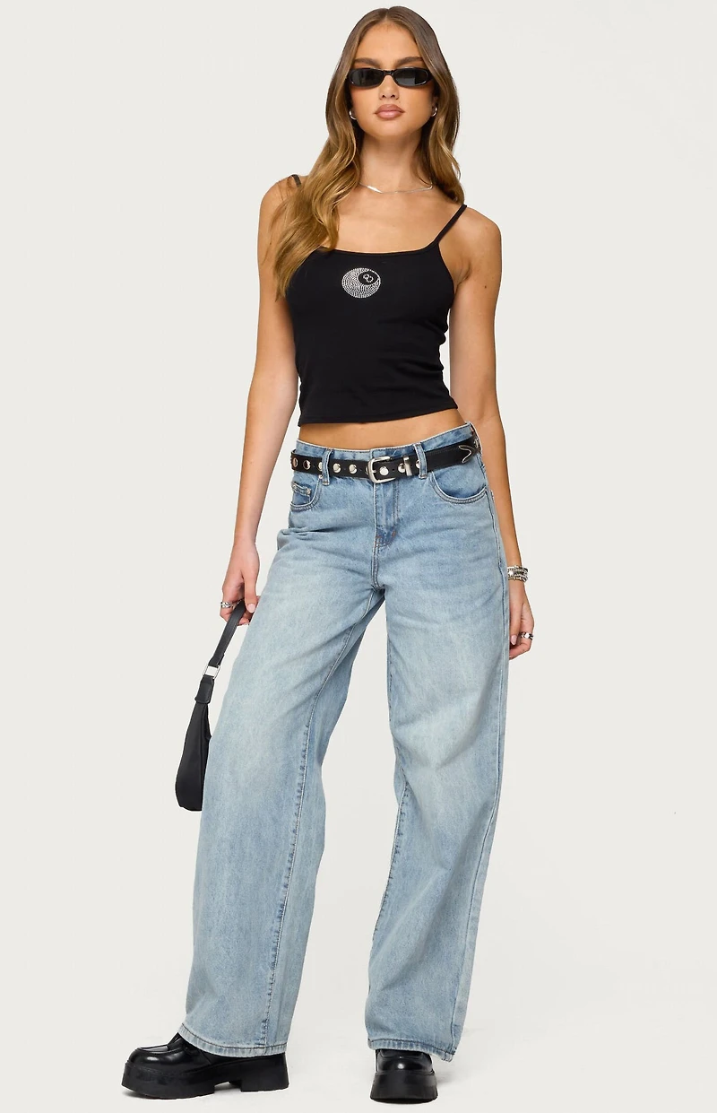 Edikted Rhinestone Magic 8 Tank Top