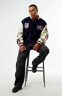 US Soccer x Jeff Hamilton Varsity Jacket