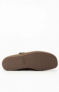 Clarks Khaki Suede Wallabee Evo Shoes