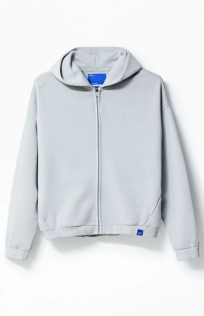 A.R.C. Gray Vintage Wash Heavyweight Fleece Zip Up Hoodie
