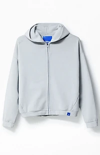 A.R.C. Gray Vintage Wash Heavyweight Fleece Zip Up Hoodie
