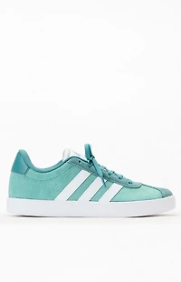 adidas Kids Green & White VL Court 3.0 Shoes