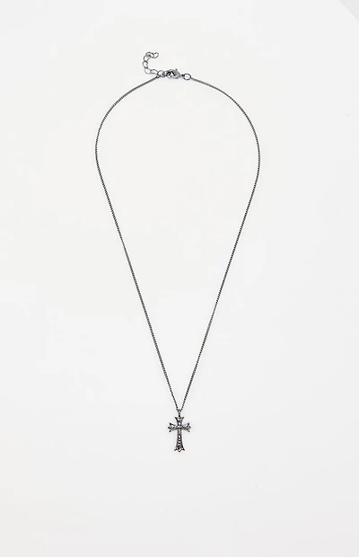 John Galt Silver Cross Necklace