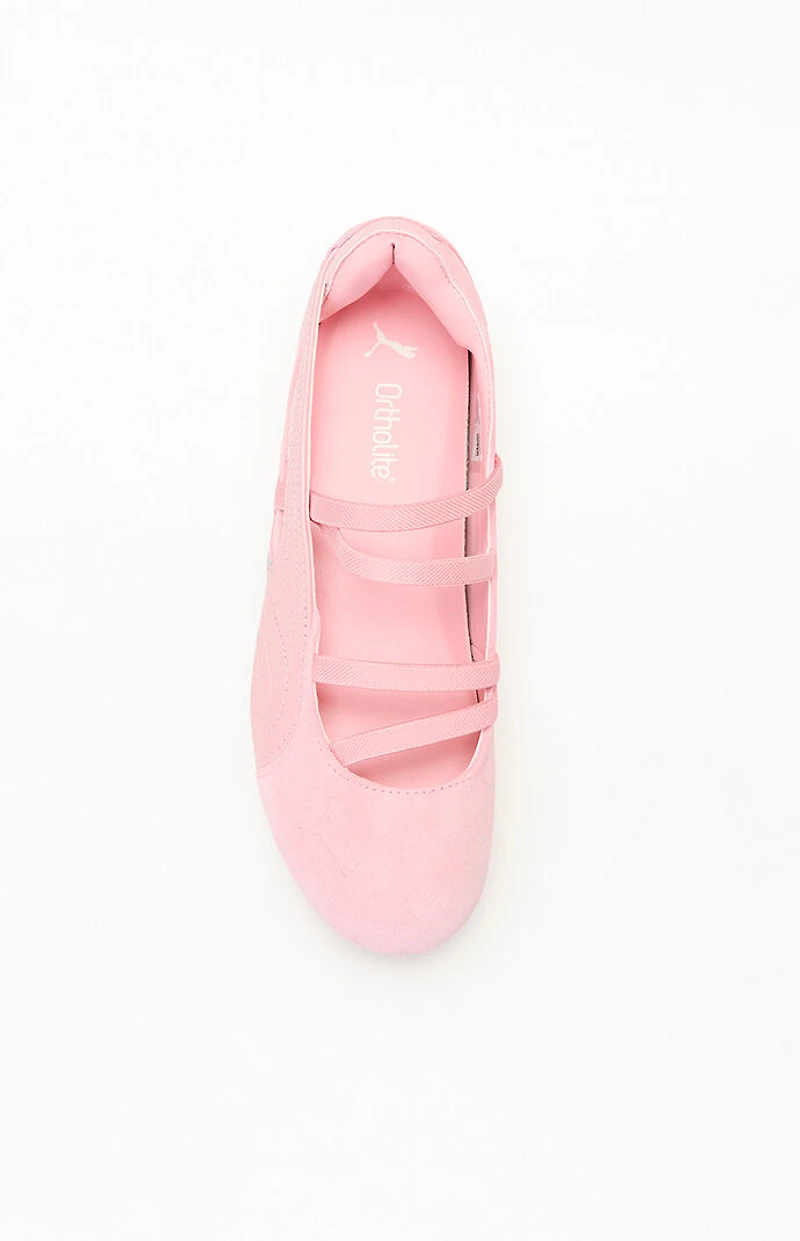 Puma Women's Pink Speedcat Ballet Python Sneakers