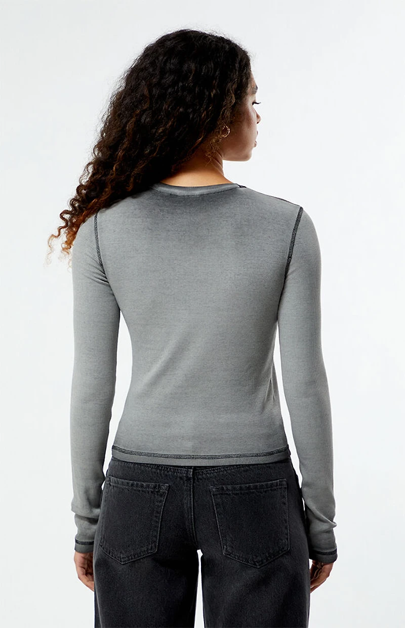 GUESS Originals Rhinestone Long Sleeve T-Shirt