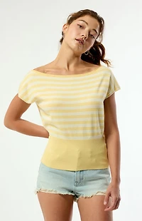 Your Favorite Eva Short Sleeve Sweater T-Shirt