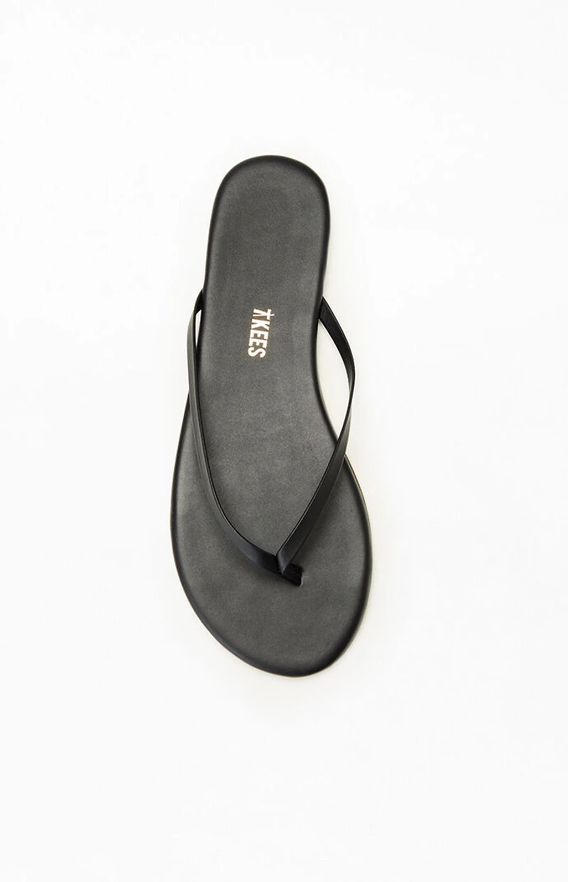 TKEES Women's Black Liners Sandals