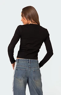 Edikted Disco Girl Long Sleeve T-Shirt