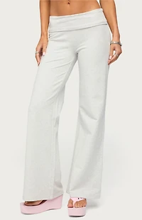 Edikted WKND Sequin Foldover Pants