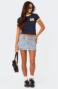 Edikted Kassidy Contrast T-Shirt