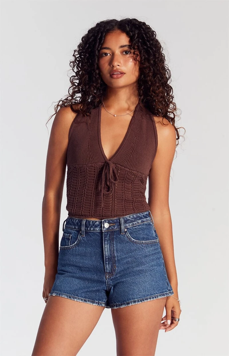 Pacsun Dark Indigo Denim Mom Shorts