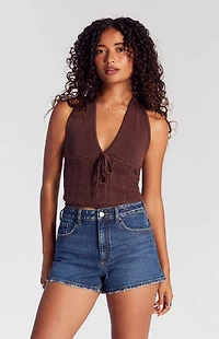 Pacsun Dark Indigo Denim Mom Shorts