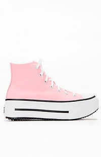 Converse Pink Chuck Taylor All Star Lift Double Stack High Top Sneakers