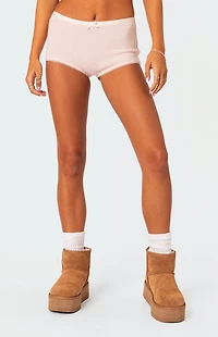 Edikted Mariana Pointelle Micro Shorts