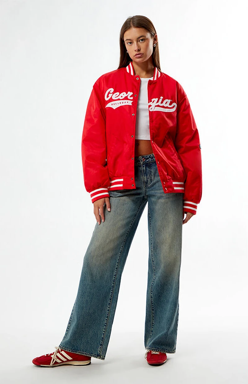 HYPE & VICE Georgia Bulldogs A-Game Varsity Bomber Jacket