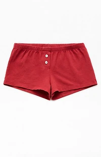 John Galt Red Brief Boyshorts