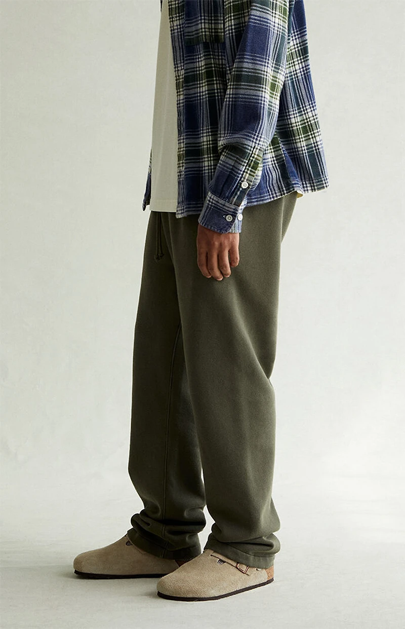 Pacsun Olive Straight Leg Sweatpants