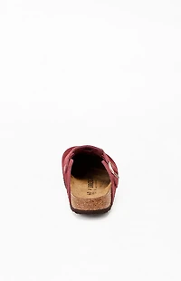 Birkenstock Women’s Boston Soft Footbed Clog Maroon