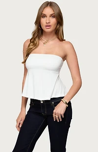 Edikted Beaux Strapless Babydoll Top