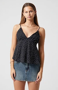 Beverly and Beck Mia Polka Dot Tank Top