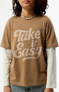 Pacsun Kids Take It Easy 2fer Long Sleeve T-Shirt