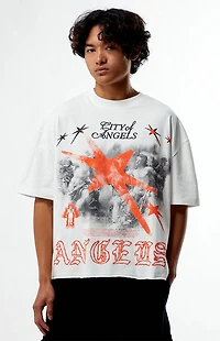 Pacsun City Of Angels Cropped Boxy T-Shirt