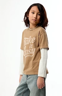Pacsun Kids Take It Easy 2fer Long Sleeve T-Shirt