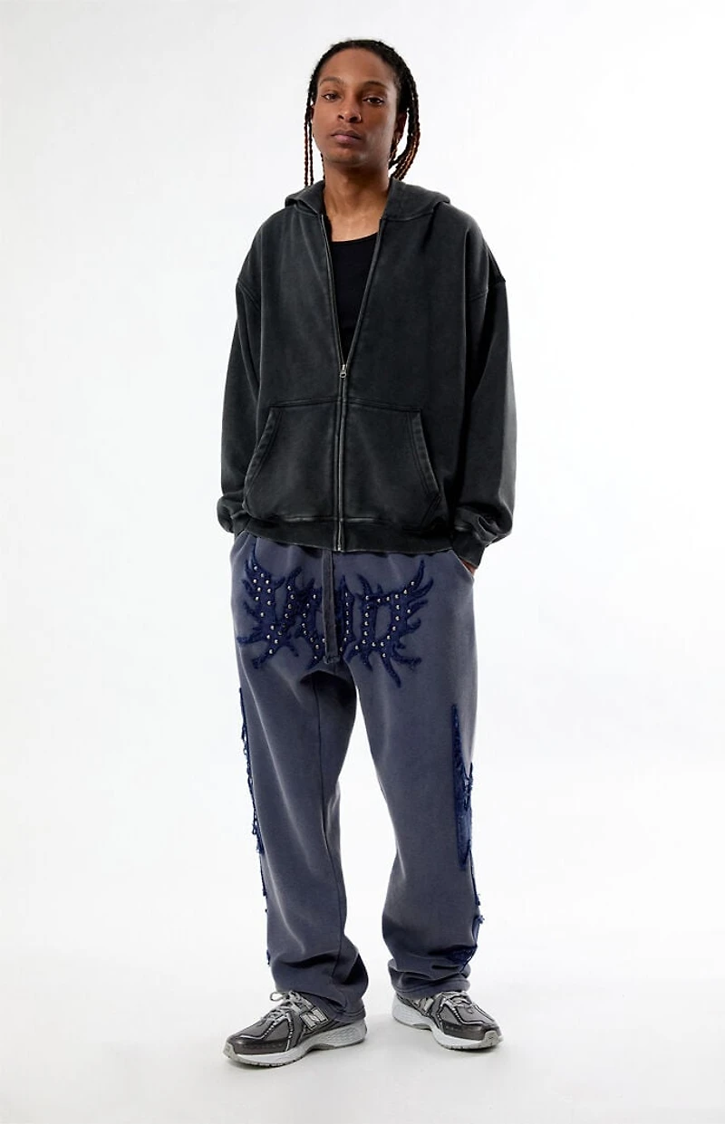 Pacsun Void Washed Applique Baggy Sweatpants