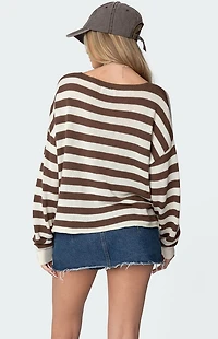 Edikted Anney Oversized Striped Sweater