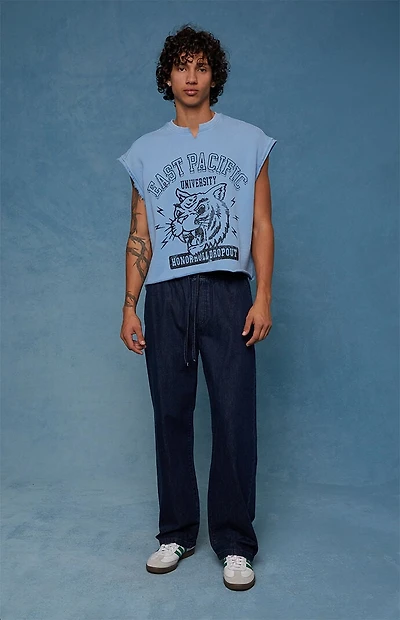 Pacsun Dark Blue Straight Drawstring Pants