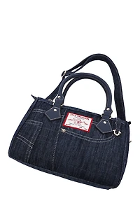 True Religion Dark Denim Heritage Satchel Bag