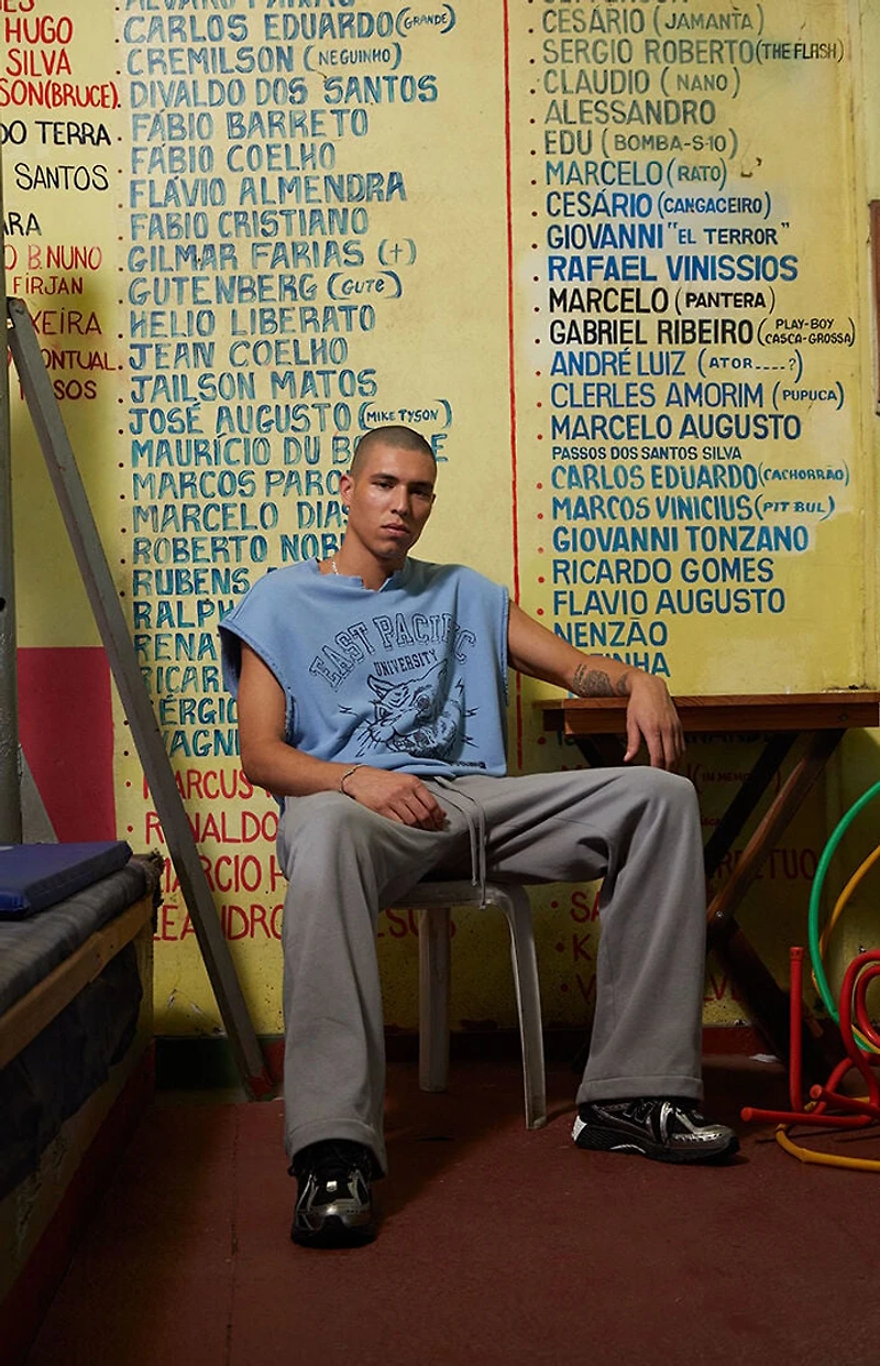 Pacsun East Pacific Fleece Cutoff T-Shirt