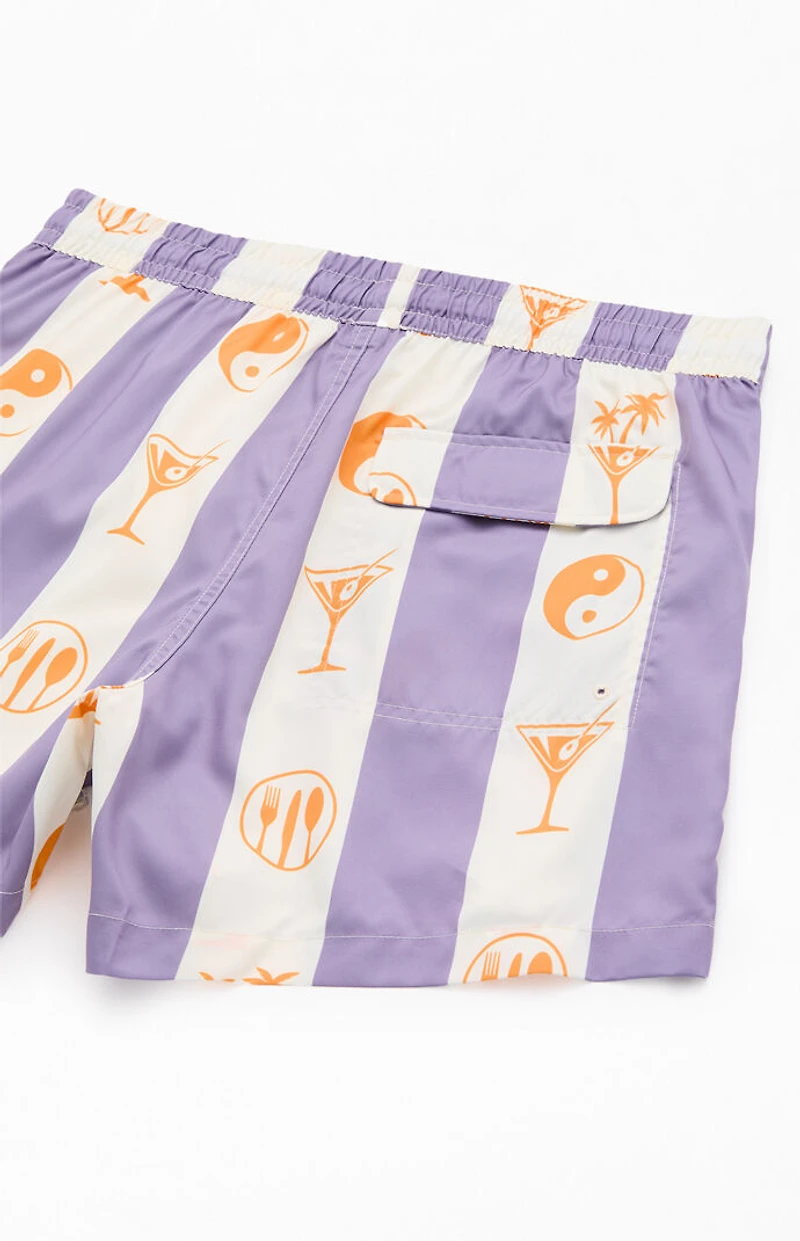 Duvin Design Ying Yang 4" Swim Trunks