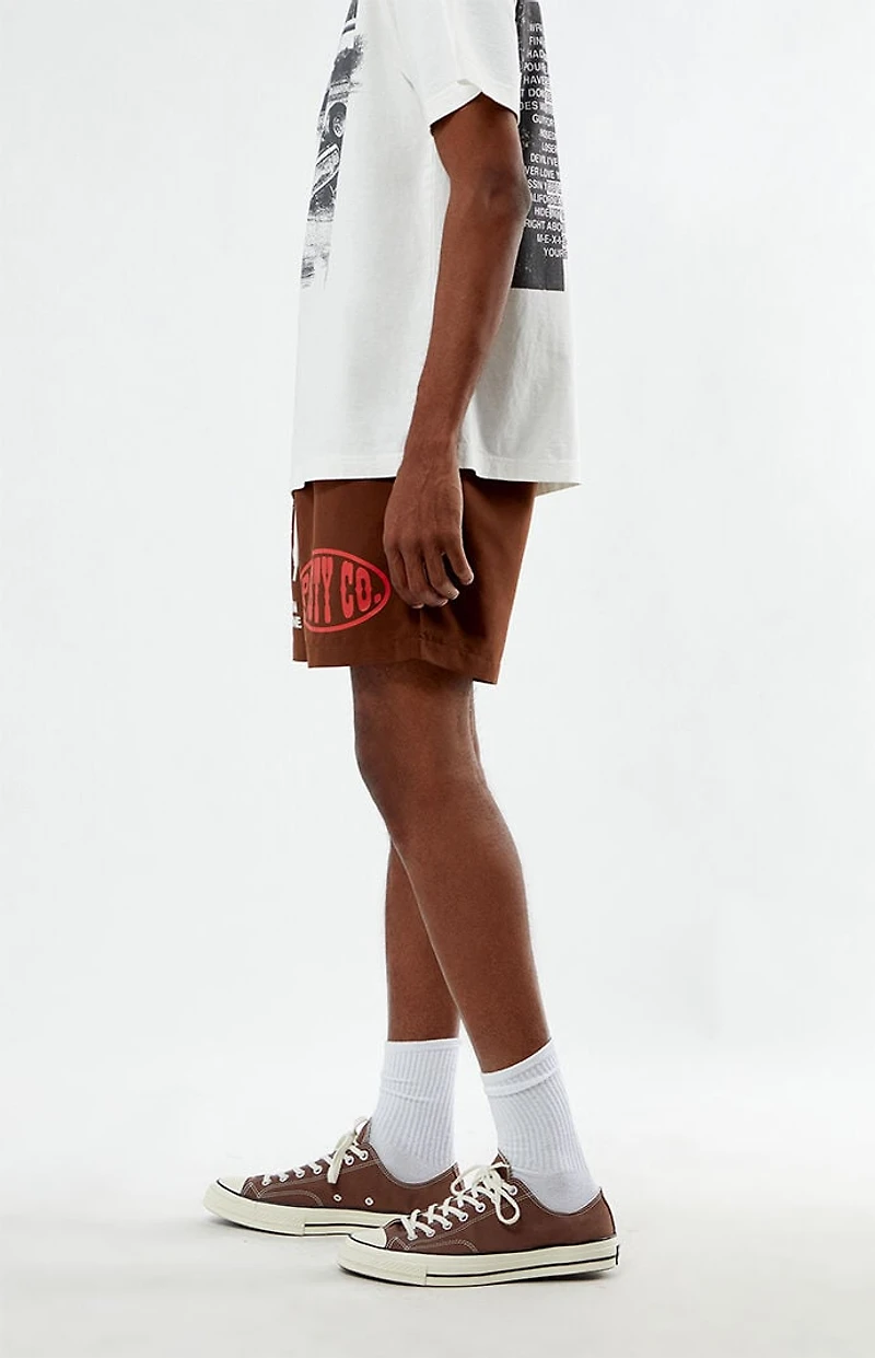 Post Malone Brown 4.5" Swim Trunks