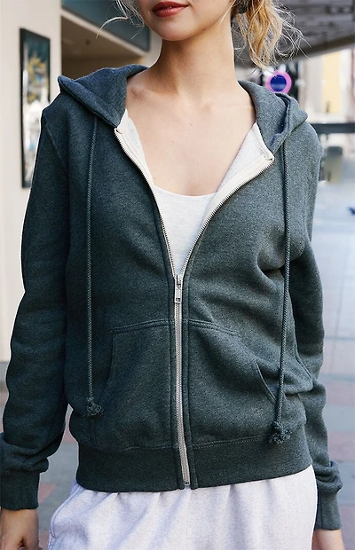 John Galt Gray Full Zip Hoodie